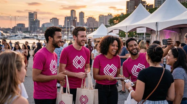 Печать одежды для промоакций — как брендированная одежда привлекает внимание аудитории