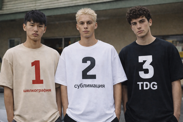 Сравнение методов печати: шелкография, DTG, сублимация, термоперенос