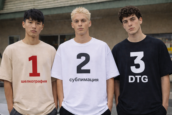 Сравнение методов печати: шелкография, DTG, сублимация, термоперенос