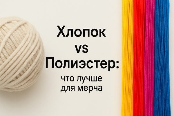 Хлопок vs полиэстер: что выбрать для мерча — экспертное сравнение тканей для брендовой одежды